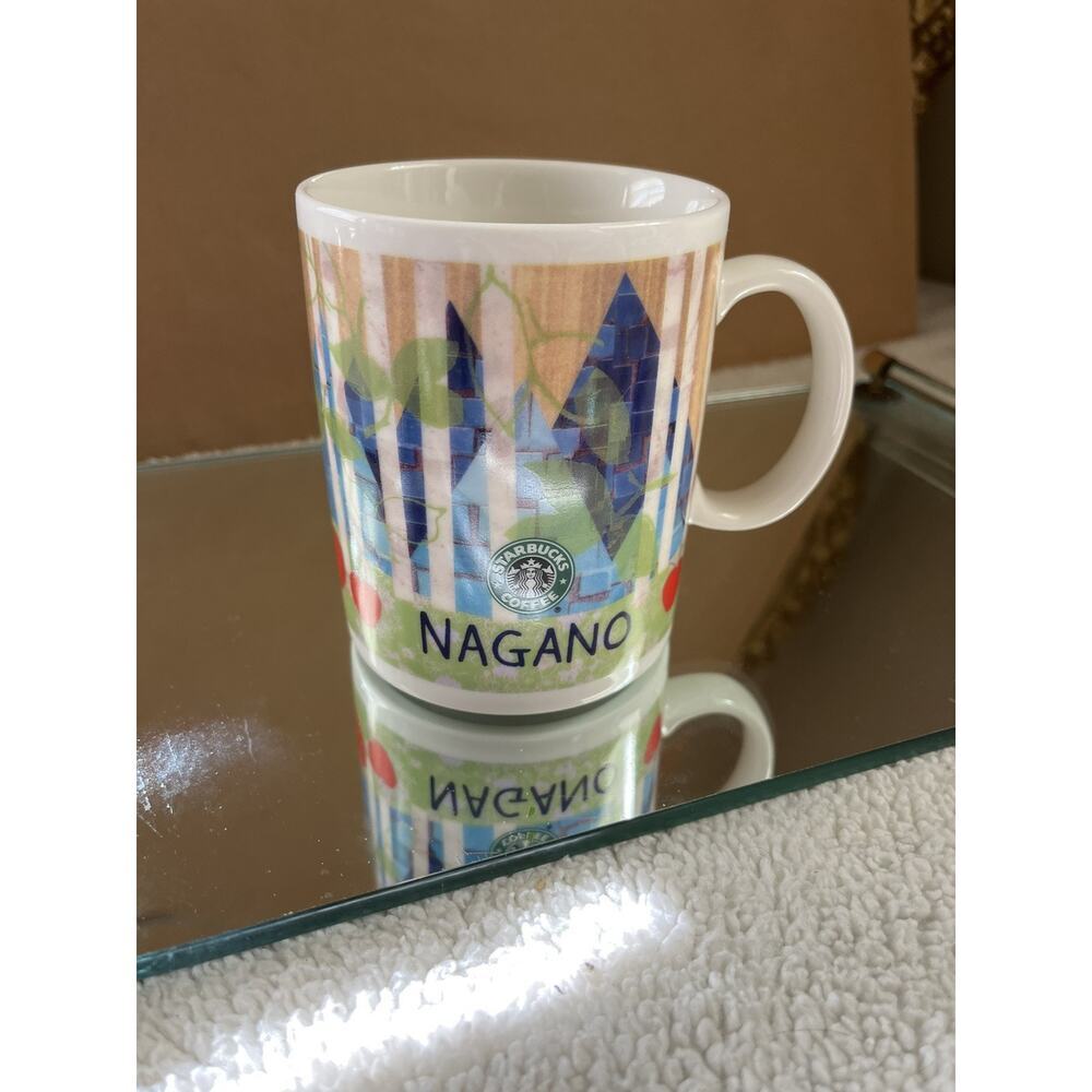 2012 NWT Starbucks NAGANO Made in Japan Country Series Artsy mug Original